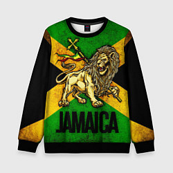 Детский свитшот Jamaica lion flag