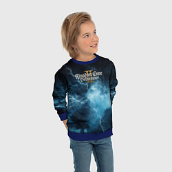 Свитшот детский Kingdom Come Deliverance 2 синие молнии, цвет: 3D-синий — фото 2