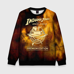 Свитшот детский Indiana Jones and the Great Circle, цвет: 3D-черный