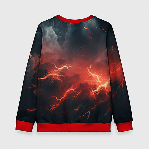 Детский свитшот Stronghold сrusader молния крестоносца / 3D-Красный – фото 2