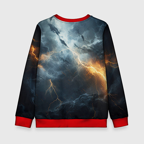 Детский свитшот Stronghold сrusader крестовый гром / 3D-Красный – фото 2