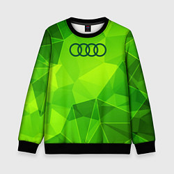 Свитшот детский Audi green poly, цвет: 3D-черный