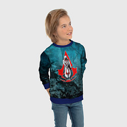 Свитшот детский Персонаж Assassins Creed, цвет: 3D-синий — фото 2