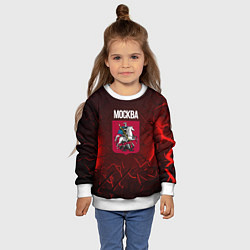 Свитшот детский Москва - Россия, цвет: 3D-белый — фото 2