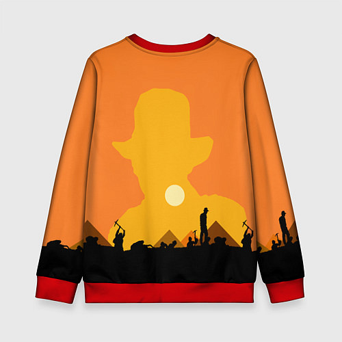 Детский свитшот Indiana Jones and the Great Circle / 3D-Красный – фото 2