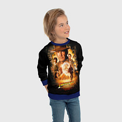 Свитшот детский Индиана Джонс: королевство хрустального черепа, цвет: 3D-синий — фото 2