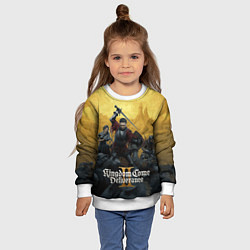 Свитшот детский Сражение Kingdom come 2 deliverance, цвет: 3D-белый — фото 2