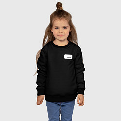 Свитшот детский Wanted girl, цвет: 3D-черный — фото 2