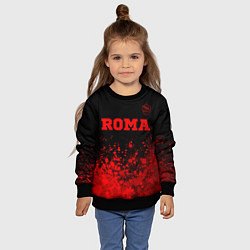Свитшот детский Roma - red gradient посередине, цвет: 3D-черный — фото 2