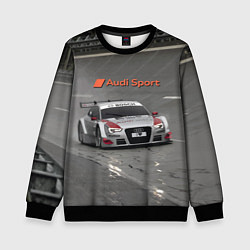 Свитшот детский Автогонки на шорт-треке Audi sport racing team, цвет: 3D-черный