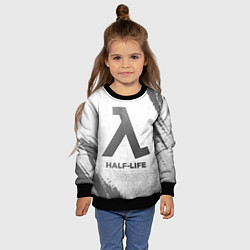 Свитшот детский Half-Life - white gradient, цвет: 3D-черный — фото 2