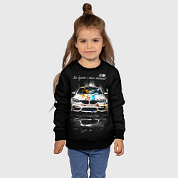 Свитшот детский Все дуреют с этого тюнинга BMW, цвет: 3D-черный — фото 2