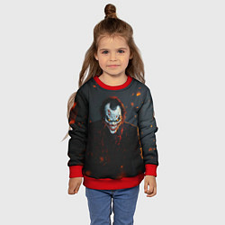 Свитшот детский Джокер оранжевые искры, цвет: 3D-красный — фото 2