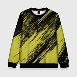 Свитшот детский The color is black and yellow, цвет: 3D-черный