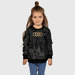 Свитшот детский Audi golden poly, цвет: 3D-черный — фото 2