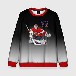 Свитшот детский Sergey Bobrovsky is goalkeeper of the Florida Pant, цвет: 3D-красный