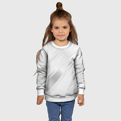 Свитшот детский Светлый серый полосы с градиентом, цвет: 3D-белый — фото 2