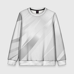 Свитшот детский Светлый серый полосы с градиентом, цвет: 3D-белый