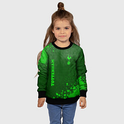 Свитшот детский Tottenham - green gradient вертикально, цвет: 3D-черный — фото 2