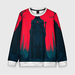 Свитшот детский Фигура в чёрном, цвет: 3D-белый