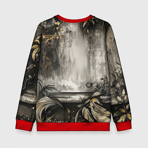 Детский свитшот Мифическая единорожка / 3D-Красный – фото 2