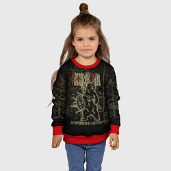 Свитшот детский Славянский мир - медведь, цвет: 3D-красный — фото 2