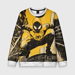 Детский свитшот Черный человек-паук
