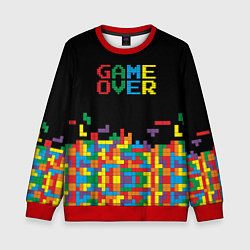 Свитшот детский Game over, цвет: 3D-красный
