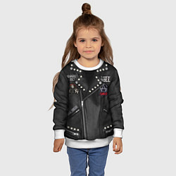 Свитшот детский Король и шут косуха, цвет: 3D-белый — фото 2