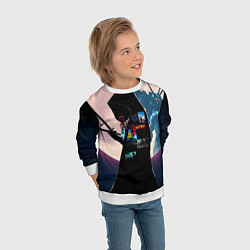 Свитшот детский Для любителя аниме, цвет: 3D-белый — фото 2