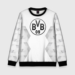 Свитшот детский Borussia white poly, цвет: 3D-черный