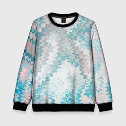 Детский свитшот Серо-бирюзовый абстрактный