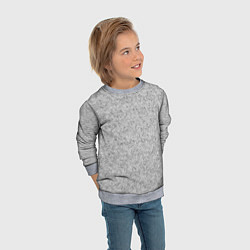 Свитшот детский Текстура в тонкую полоску серый, цвет: 3D-меланж — фото 2