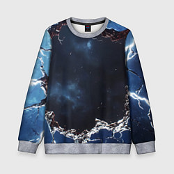 Детский свитшот Объемная дыра в стене текстура