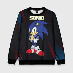 Свитшот детский Sonic, цвет: 3D-черный