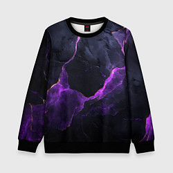 Детский свитшот Фиолетово-черная объемная текстура