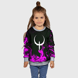 Свитшот детский Quake fire neon, цвет: 3D-меланж — фото 2