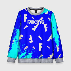 Свитшот детский Farcry 6 pattern, цвет: 3D-меланж