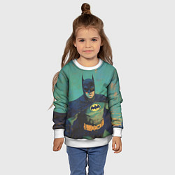 Свитшот детский Злой Бэтмен, цвет: 3D-белый — фото 2