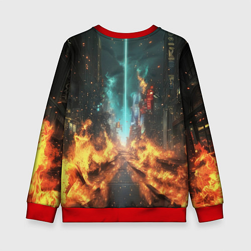 Детский свитшот Бэтмен эпик / 3D-Красный – фото 2