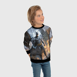 Свитшот детский Бэтмен - старый стиль, цвет: 3D-черный — фото 2