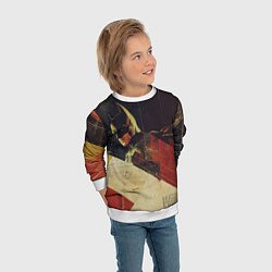 Свитшот детский Бэтмен ретро стиль, цвет: 3D-белый — фото 2