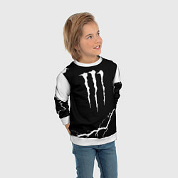 Свитшот детский Monster energy storm energy, цвет: 3D-белый — фото 2