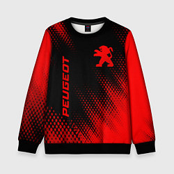 Детский свитшот Peugeot - red gradient вертикально