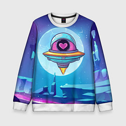 Детский свитшот Нло с сердечком внутри