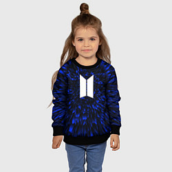 Свитшот детский BTS blue energy, цвет: 3D-черный — фото 2