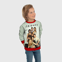 Свитшот детский Американский сериал - Друзья, цвет: 3D-красный — фото 2