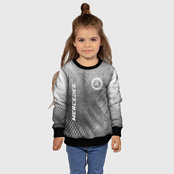 Свитшот детский Mercedes - grey gradient вертикально, цвет: 3D-черный — фото 2