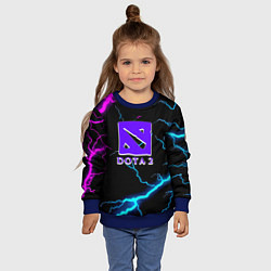 Свитшот детский Dota неоновый шторм, цвет: 3D-синий — фото 2