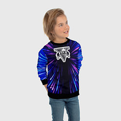 Свитшот детский GTA neon energy, цвет: 3D-черный — фото 2